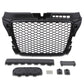 RS STYLE BLACK DEBADGED BADGELESS SPORT MESH GRILL GRILLE FOR AUDI A3 8P 09-11
