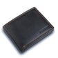 Mens 100% Genuine Leather Wallet RFID Safe Card Holder Quality BERRERI Gift Box