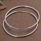 925 Sterling Silver Hoop Earrings Large Hooped Sleeper 50mm 5cm Ladies UK FREE SHIPPING