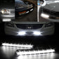 2X 8 LED Daytime Running Lights DRL Car Fog Day Driving Lamps Super White 12V