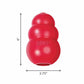 KONG Large Red Classic Dog Toy Toughest Natural Rubber Chew