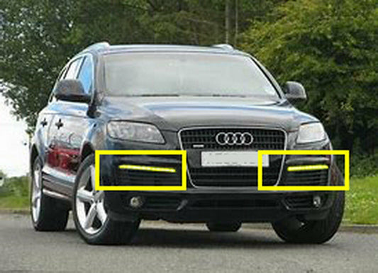 LED Daytime Running DRL Front Bumper Fog Driving Light Bulb For Audi Q7 4L 07-09