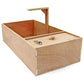 Tortoise Table Small Pet Reptile Wooden House Hide Shelter Den with Run Easipet 5060477743812