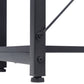 Industrial PC Computer Desk Metal+MDF Work Study Tables w/ Shelves Home Office