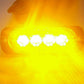 4x 4 LED Amber Recovery Strobe Flashing Grille Lightbar Lamp Truck Beacon Light