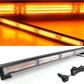 23'' 72W Cob Led Emergency Warning Hazard Flash Strobe Beacon Light Bar Amber