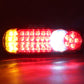 REAR TAIL LIGHTS LED FOG LAMP REVERSE TRAILER CARAVAN TRUCK LORRY VAN 46 LED 12V