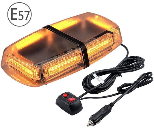 54 LED Car Roof Recovery Light Bar Amber Warning Strobe Flashing Magnetic Beacon FREE SHIPPING