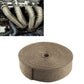 20M TITANIUM EXHAUST HEAT WRAP EXHAUST MANIFOLD GOLD HIGH TEMP INSULATING with 10 zip ties