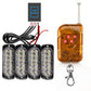 4x 12LED Amber Recovery Strobe Flashing Grille Lightbar Lamp Truck Beacon Light