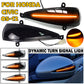 2X Dynamic Black Pair of Wing Mirror LED Indicators for Honda Civic MK8 05-12 FREE SHIPPING