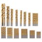 99X HSS Drill Bits Twist Titanium Coated Metric Sizes 1.5-10mm Metal Steel Wood