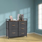 💥SALE💥Fabric Chest of Drawers, Bedroom Storage Organizer Unit w/ 5 Drawers Metal Frame
