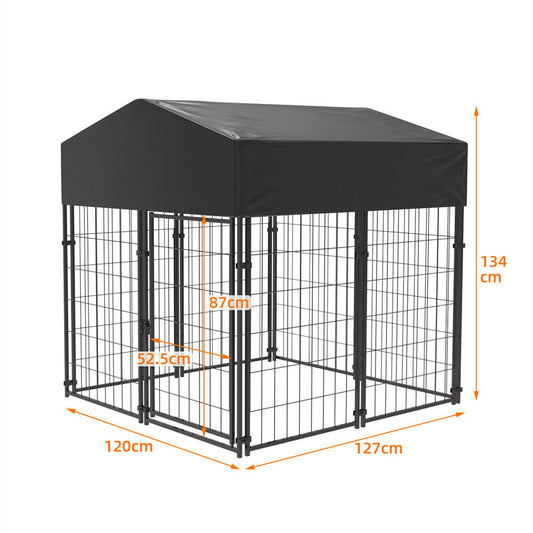 Universal Dog Kennel Pet House Enclosure Sturdy& Strong Run Cage Playpen Barrier