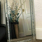 💥SALE💥Large Crushed Diamond Jewel Framed Silver Bordered Wall-Mounted Mirror 40x60cm