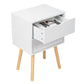Simple Modern Bedside Table 2 Drawers Nightstand End Table Bedroom Furniture