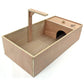 Tortoise Table Small Pet Reptile Wooden House Hide Shelter Den with Run Easipet 5060477743812