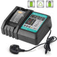 Rapid Battery Charger for Makita BL1830 BL1840 BL1850 BL1860 7.2V-18V 3A UK Plug