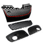 Front Bumper Centre Lower Grille Fog Light Grill For VW Golf MK5 GTI Jetta Set FREE SHIPPING