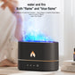 250ml Mist Maker Flame Air Humidifier Essential Oil Diffuser Bedroom Decor Light