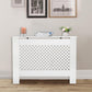 New Wall Heater Radiator Cover White Traditional MDF Wood Grill Cabinet Shelfs