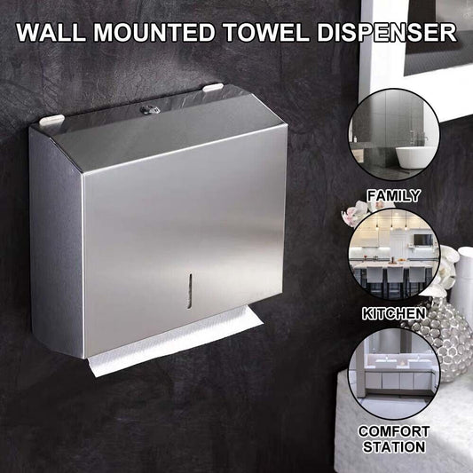 Wall Mounted Hand Paper Tissue Towel Dispenser Plastic Bathroom Toilet Holder FREE SHIPPING