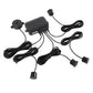 4x Black Parking Sensors Car Reverse Backup Rear Radar Alert System Buzzer KIT FREE SHIPPING