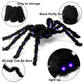 200CM(6.6FT) Hairy Giant Spider Halloween Prop Indoor/Outdoor Decor