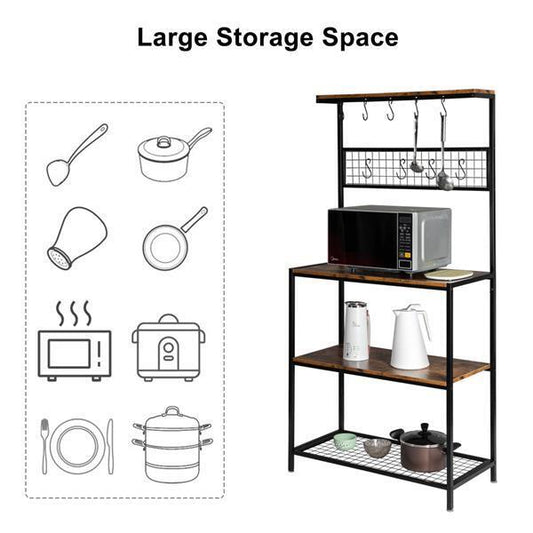 INDUSTRIAL KITCHEN STORAGE BAKER'S Rack Microwave Oven Stand Utility Shelving