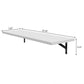 2Pcs Wood Floating Shelf Wall Mounted Hanging Rack Display Storage Shelves White