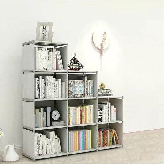 9 Cube Bookcase Shelf Display Furniture Storage Shelving Unit Living room Office Free Shipping