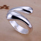 925 Sterling Silver Adjustable Ring Teardrop Thumb Finger Band Ring UK