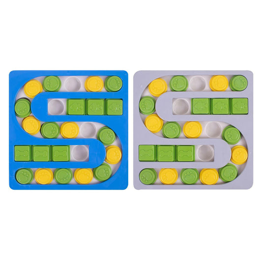 Sliding Puzzle Pet Feeder Treat Slow Feeding Interactive Toy Game Dog Puppy