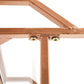 Rose Gold Glass Drinks Trolley Wheels 2 Tiers Home Bar Cart Kitchen Food Serving