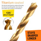 99X HSS Drill Bits Twist Titanium Coated Metric Sizes 1.5-10mm Metal Steel Wood