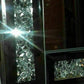 💥SALE💥Large Crushed Diamond Jewel Framed Silver Bordered Wall-Mounted Mirror 40x60cm
