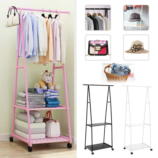 Clothes Rail Rack Garment Dress Hanging Display Stand Shoe Rack Storage  Shelf FREE SHIPPING