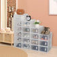 New 18Pcs Transparent Shoes Storage Box Cube Modular Shoe Cabinet Dustproof
