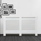 💥LIMITED SALE💥Radiator Cover Cabinet White Traditional Modern  MDF Slat Wood Grill Furniture