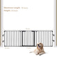 Baby Safety Fence Room Divide Metal Fire Gate Pet Dog Cat Fireplace 74*29inch