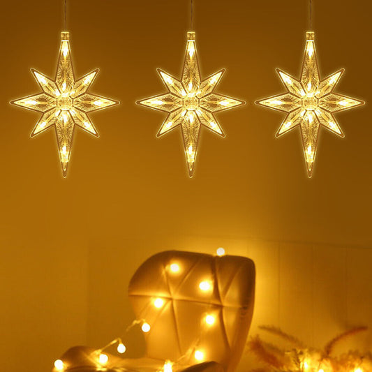 Christmas LED Curtain Snowflake Fairy Lights Window Outdoor Xmas Party UK