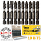 10 x 50mm Sab recut Impact Drill Driver Screwdriver Mixed Bits Set