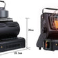 Portable Butane Gas Heater Element Safe Grill Carry Handle Outdoor Camping