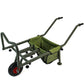 NEW! Fishing Trolley Solid PU Wheel Folding Barrow Cart with Detachable Bag