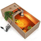 Tortoise Table Small Pet Reptile Wooden House Hide Shelter Den with Run Easipet 5060477743812