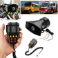 12V 7 Tone Sound Car Police Siren Horn Megaphone With Mic PA Speaker System