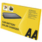 AA 12V Solar Powered Panel Car Caravan Battery EOBD Trickle Charger Maintainer