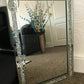 💥SALE💥Large Crushed Diamond Jewel Framed Silver Bordered Wall-Mounted Mirror 40x60cm