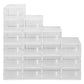 New 18Pcs Transparent Shoes Storage Box Cube Modular Shoe Cabinet Dustproof