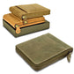 Genuine 100% Leather Wallet RFID Blocking Credit ID Card Holder Zip Closure UK